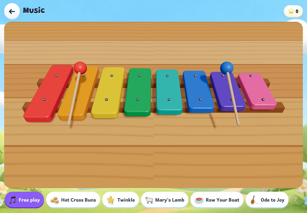 Screenshot of Music in Sprout
