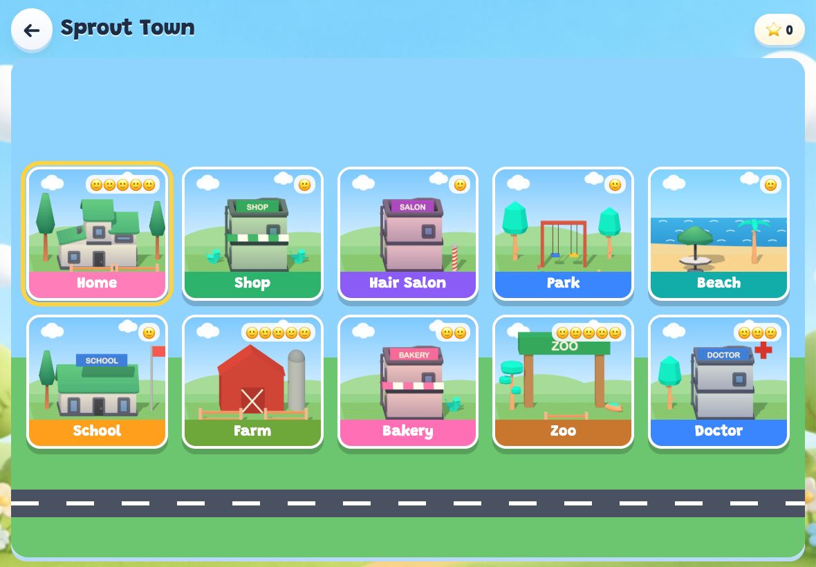 Screenshot of Sprout Town in Sprout